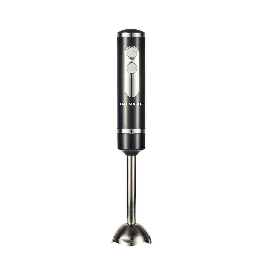 Hausberg HB-7673NG botmixer, 400W, rozsdamentes acél penge, 2 sebességfokozat, fekete