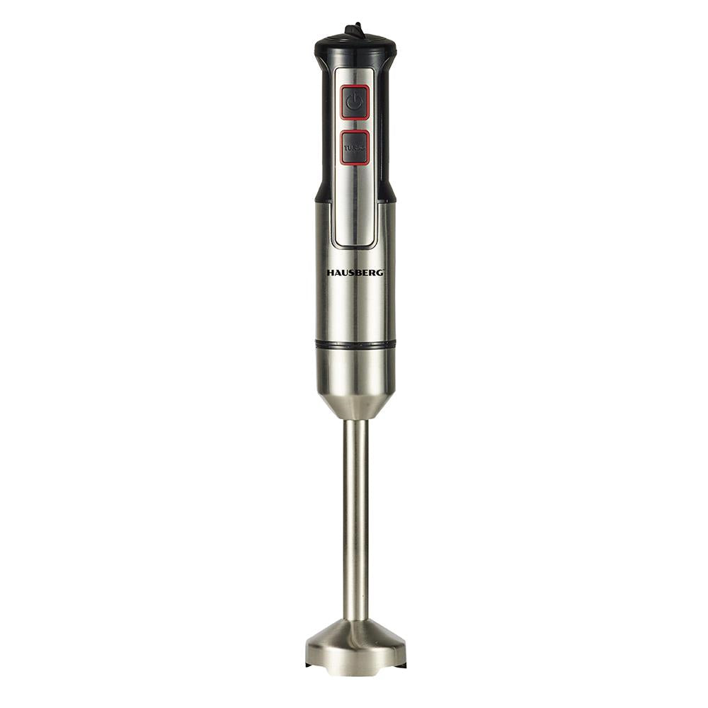 Hausberg HB-7668NG botmixer, 1000 W, 2 sebességfokozat, rozsdamentes acél penge, réz motor, fekete-inox