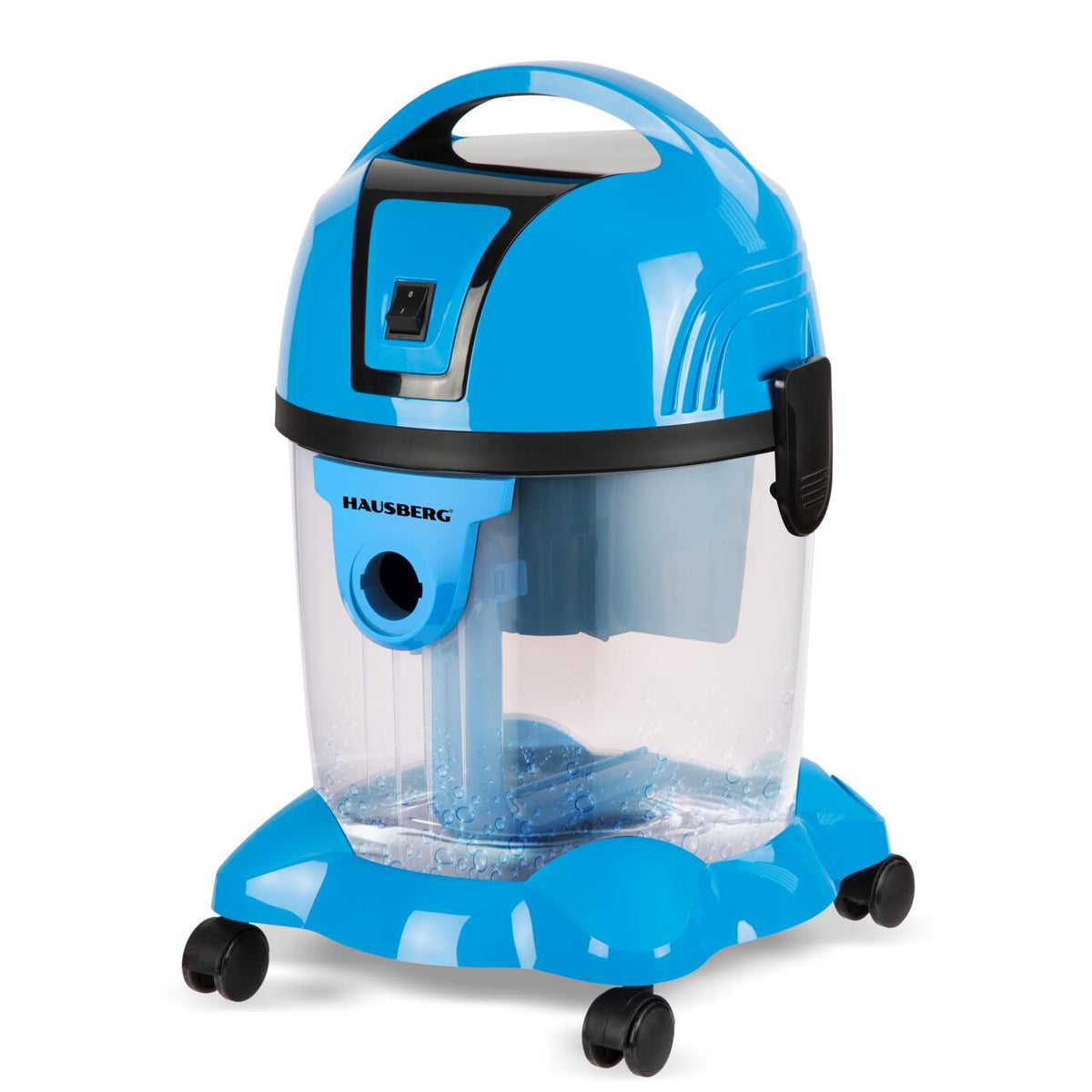Hausberg HB-2830BL Vízszűrős porszívó, 2200W, 18L kapacitás, 81dB zajszint, mosható szűrő, fém teleszkópos cső