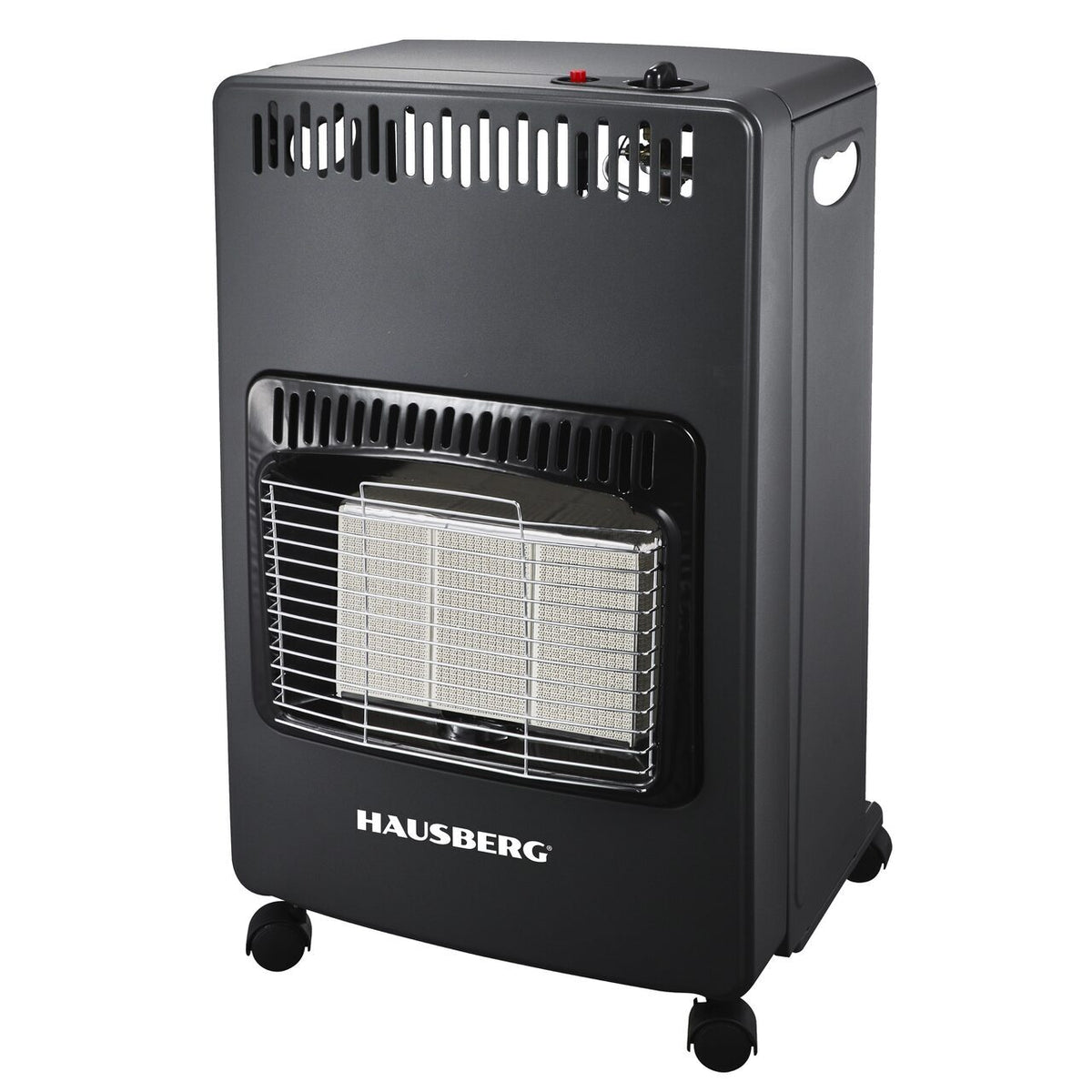 HAUSBERG HB-1021NG PB-gázüzemű kályha, piezoelektromos gyújtás, 3 kerámia fűtőlap, összteljesítmény 4.2kW, automata gázelzáró rendszer
