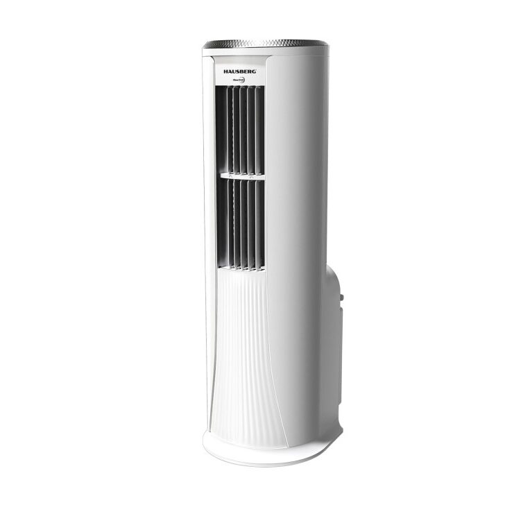 HAUSBERG HB-5970AB hordozható 4 az 1-ben klímaberendezés, 16000 BTU, 2000W, hűtés, fűtés, ventilátor, párátlanítás, 3 sebesség, 1L tartály