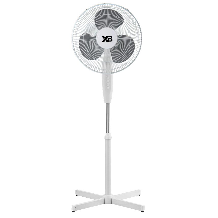 HAUSBERG XB-110 állóventilátor, 45W, 16 hüvelyk, 3 sebességfokozat, oszcilláló, állítható magasságú
