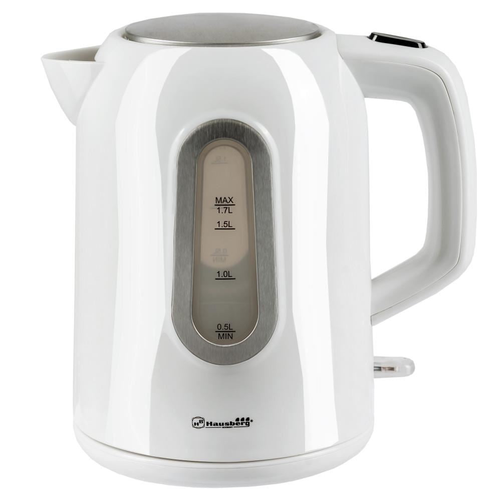 Hausberg HB3603 Vízforraló, 1,7 l, 2200 W, Rozsdamentes acél talp, Automatikus kikapcsolás