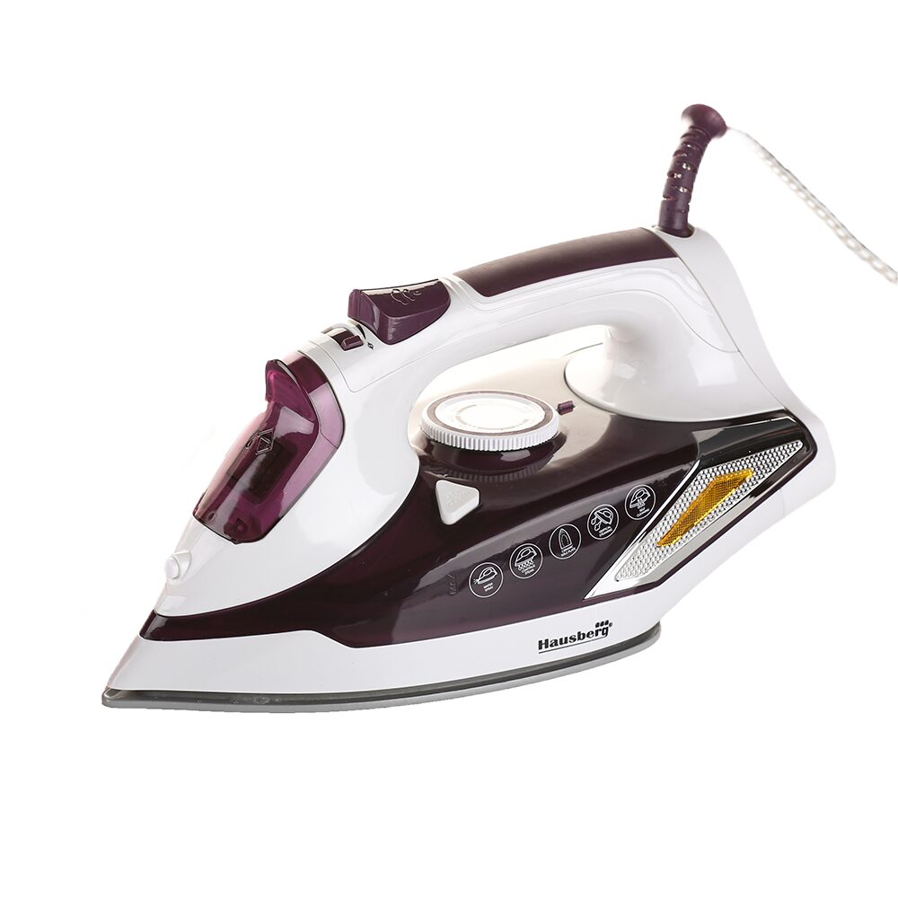 Hausberg HB-7880MV gőzölős vasaló, 2300W, kerámia bevonatos talp, 400 ml víztartály