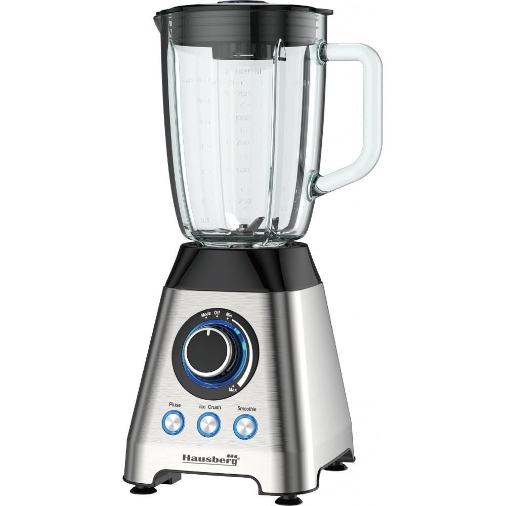Blender, Hausberg HB-7764, két sebesség fokozat impulzus funkcióval, 1,8 literes üvegkehely, 1200 W