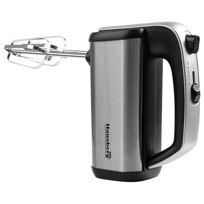 HAUSBERG HB-4201NG Kézi mixer, 5 sebességfokozat, Réz motor, 250W-400W, Rozsdamentes acél ház