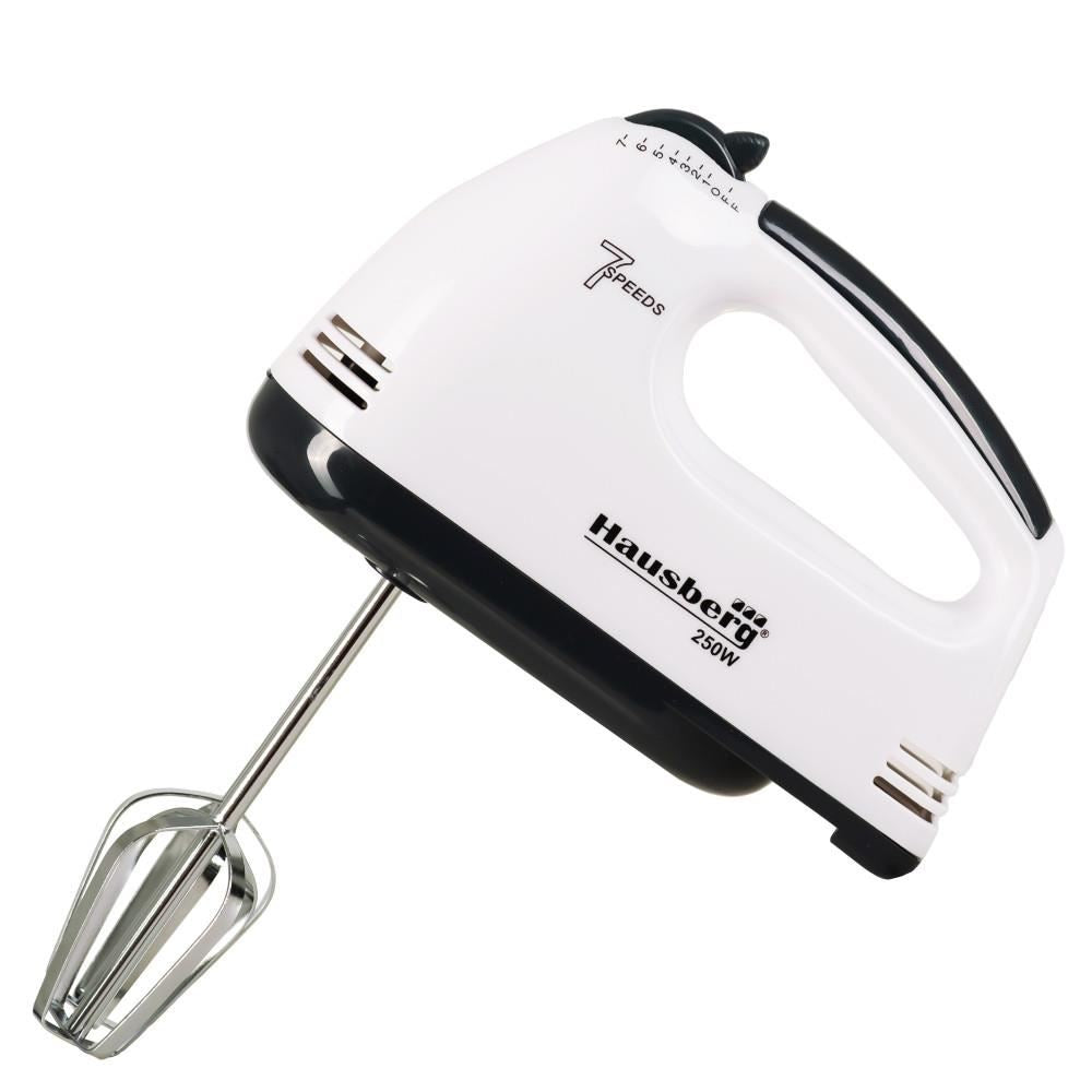 Hausberg HB-4112 kézi mixer, fekete, 250 W, 7 sebességfokozat