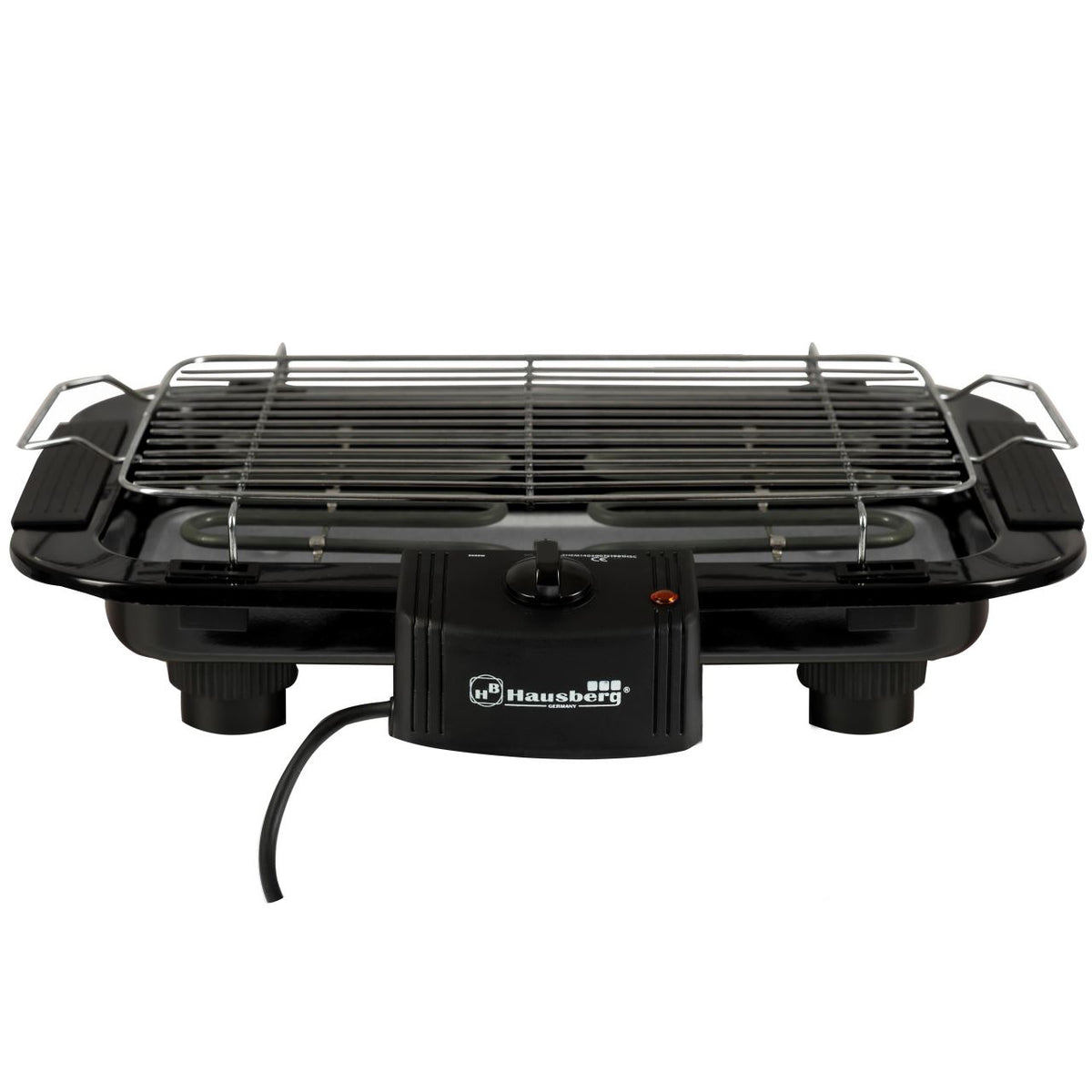 Hausberg HB530 elektromos grill, 2000W, 48 x 35,5 cm, termosztát, fekete