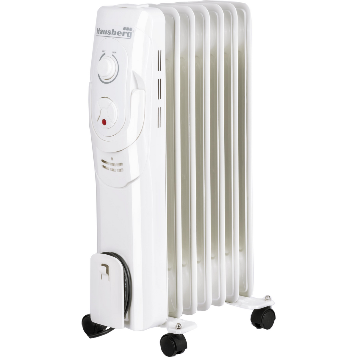Hausberg HB-8900AB elektromos olajradiátor, 1500 W, 7 tagú, 3 teljesítményfokozat, állítható termosztát