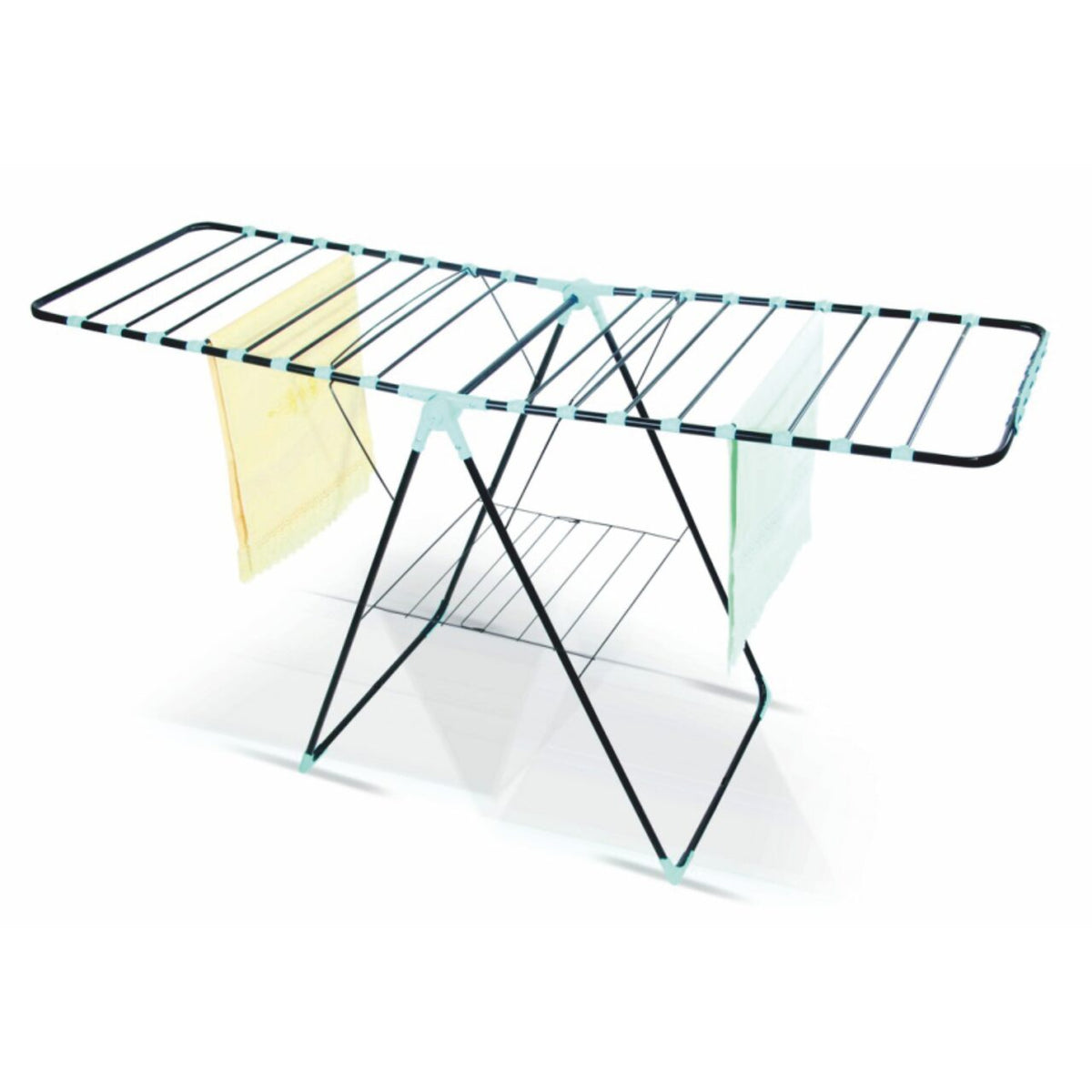 Berro G97U ruhaszárító állvány, acél, 101 x 58 x 92 cm, összecsukható, 20 m szárítófelület, 15 kg teherbírás
