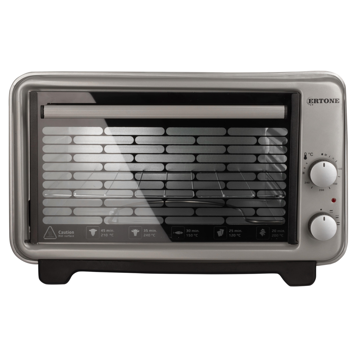 Ertone MN9135GR elektromos sütő, 36L, 1420W, állítható magasság, 2 tepsi, szürke