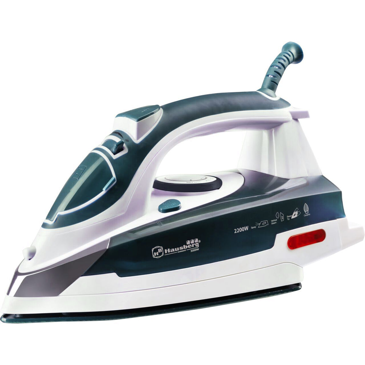 Hausberg HB-7809VR gőzölős vasaló, Ultra Slide, kerámia talp, 2300W, 390ml