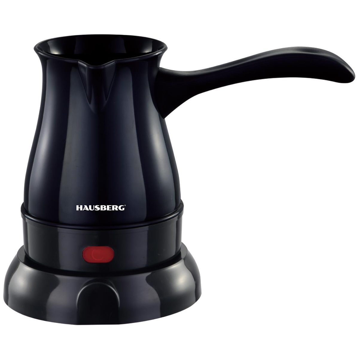 Hausberg HB-3810NG elektromos kávéfőző ibrik, 600W teljesítmény, 800 ml űrtartalom, fekete