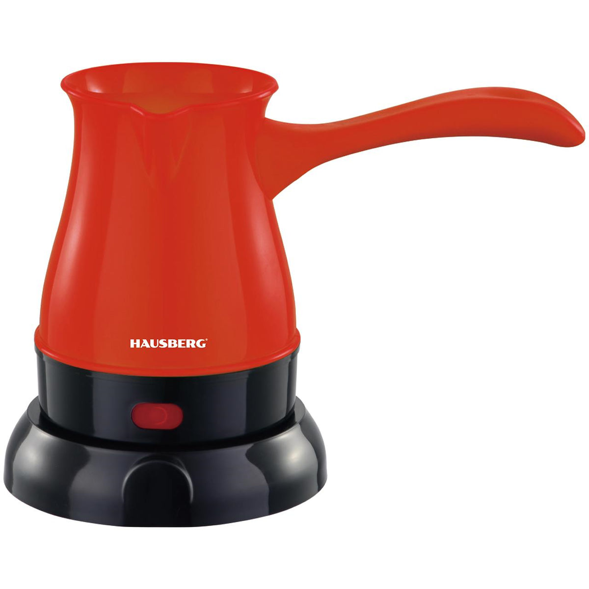 Hausberg HB-3810RS elektromos kávéfőző ibrik, 600W teljesítmény, 800 ml űrtartalom, piros