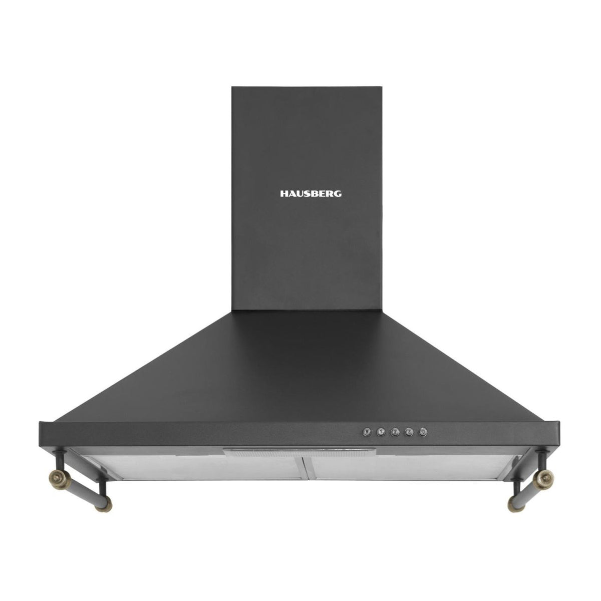Hausberg HB-1505RST dekoratív páraelszívó, 450 m3/h elszívási teljesítmény, 1 motor, 60 cm, rozsdamentes acél, rusztikus fekete