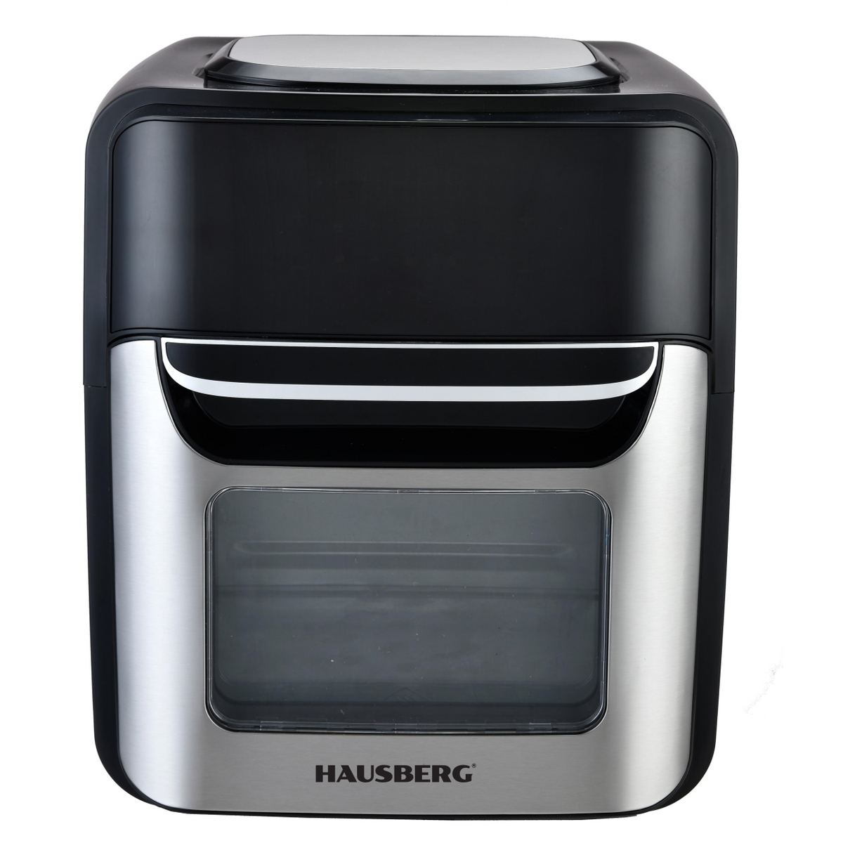 Olajmentes fritőz-Légkeveréses sütő, Air Fryer HAUSBERG HB-2370, 12 program, 12L kapacitás, 1800-2000W teljesítmény, hőmérséklet-szabályozás 80-200°C