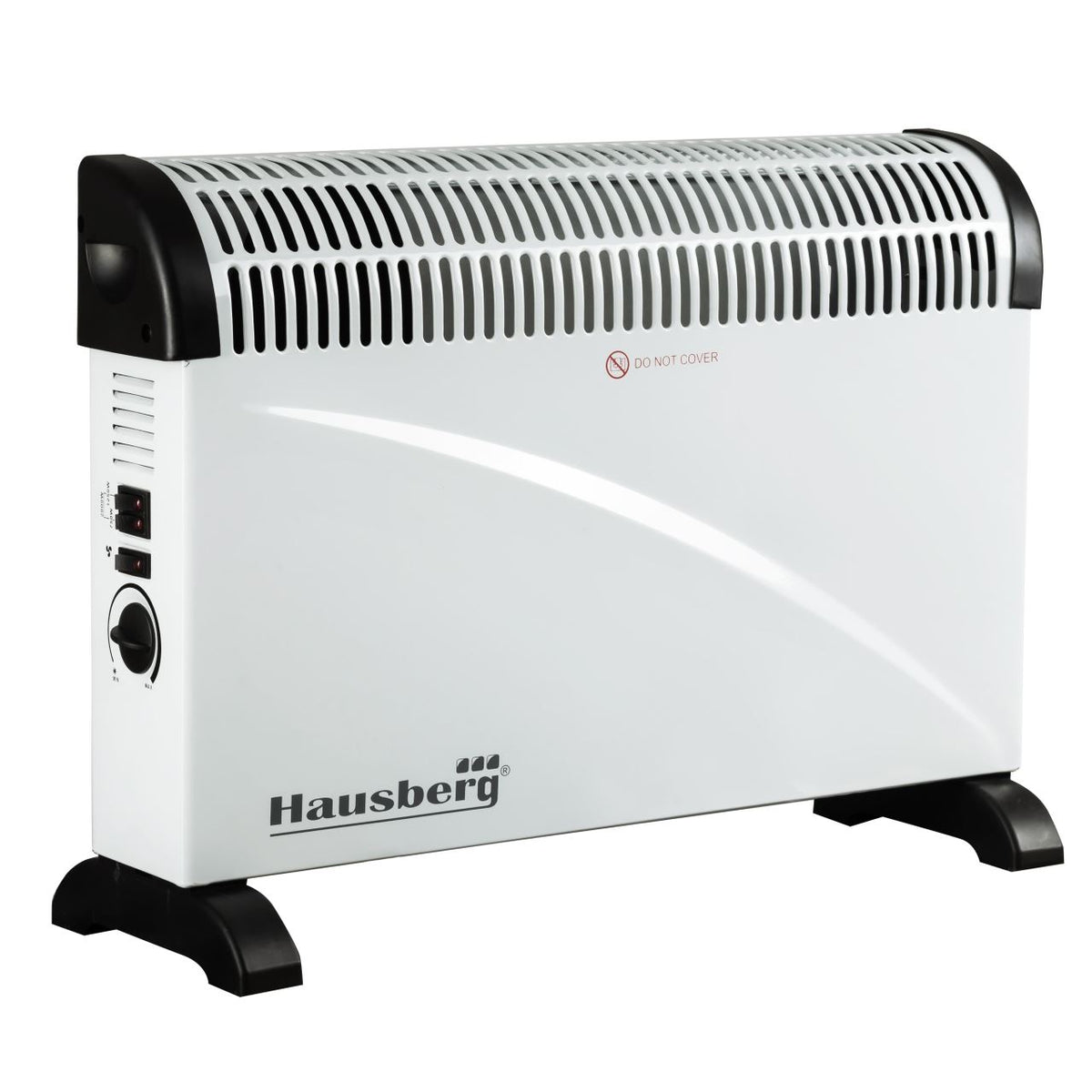 HAUSBERG HB-8201 elektromos konvektor, 2000W, 3 teljesítményfokozat, állítható termosztát, turbó funkció