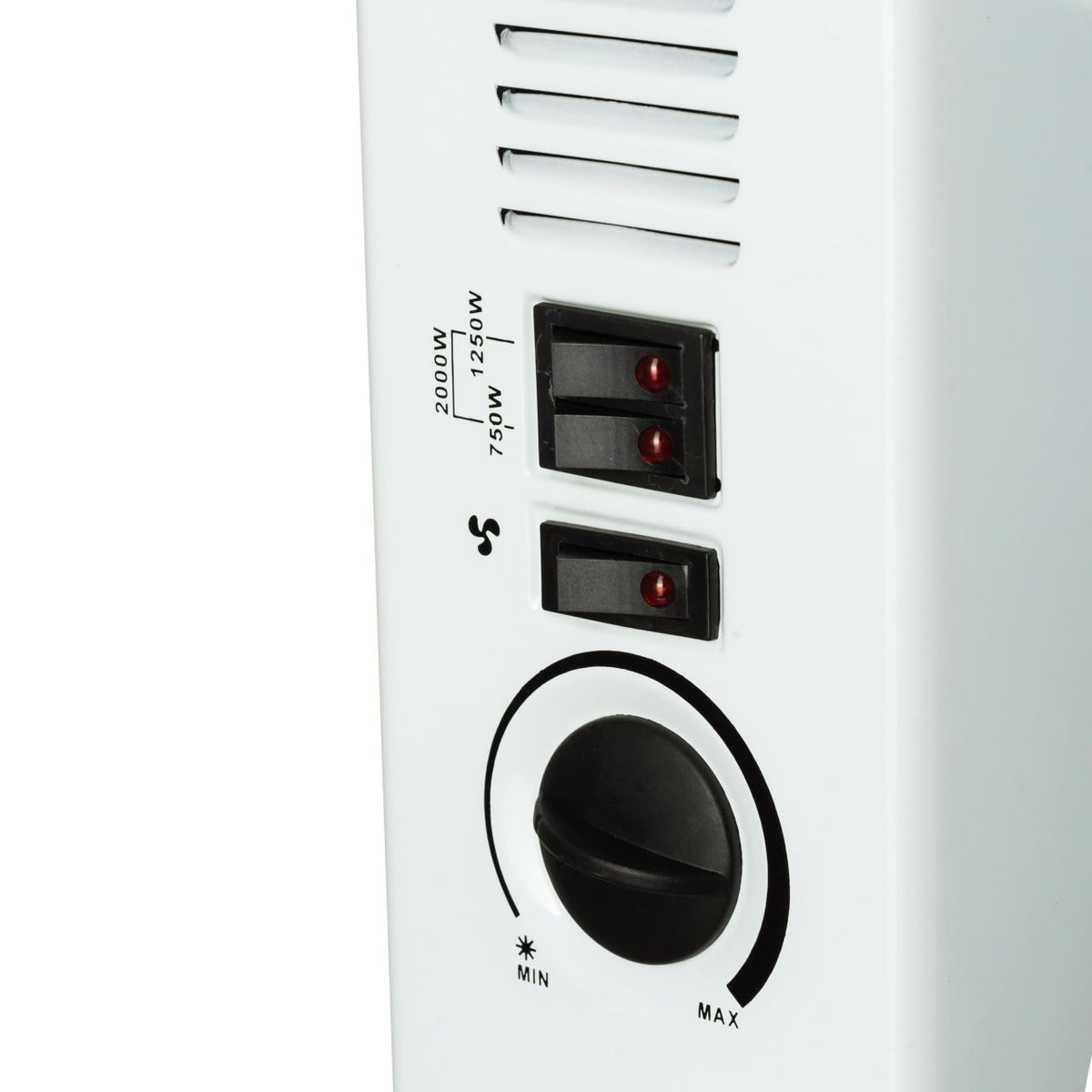 HAUSBERG HB-8201 elektromos konvektor, 2000W, 3 teljesítményfokozat, állítható termosztát, turbó funkció
