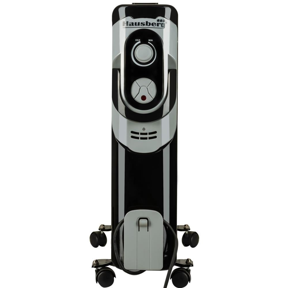 HAUSBERG HB-8930NG elektromos olajradiátor, 2500 W, 13 tagú, 3 teljesítményfokozat, állítható termosztát