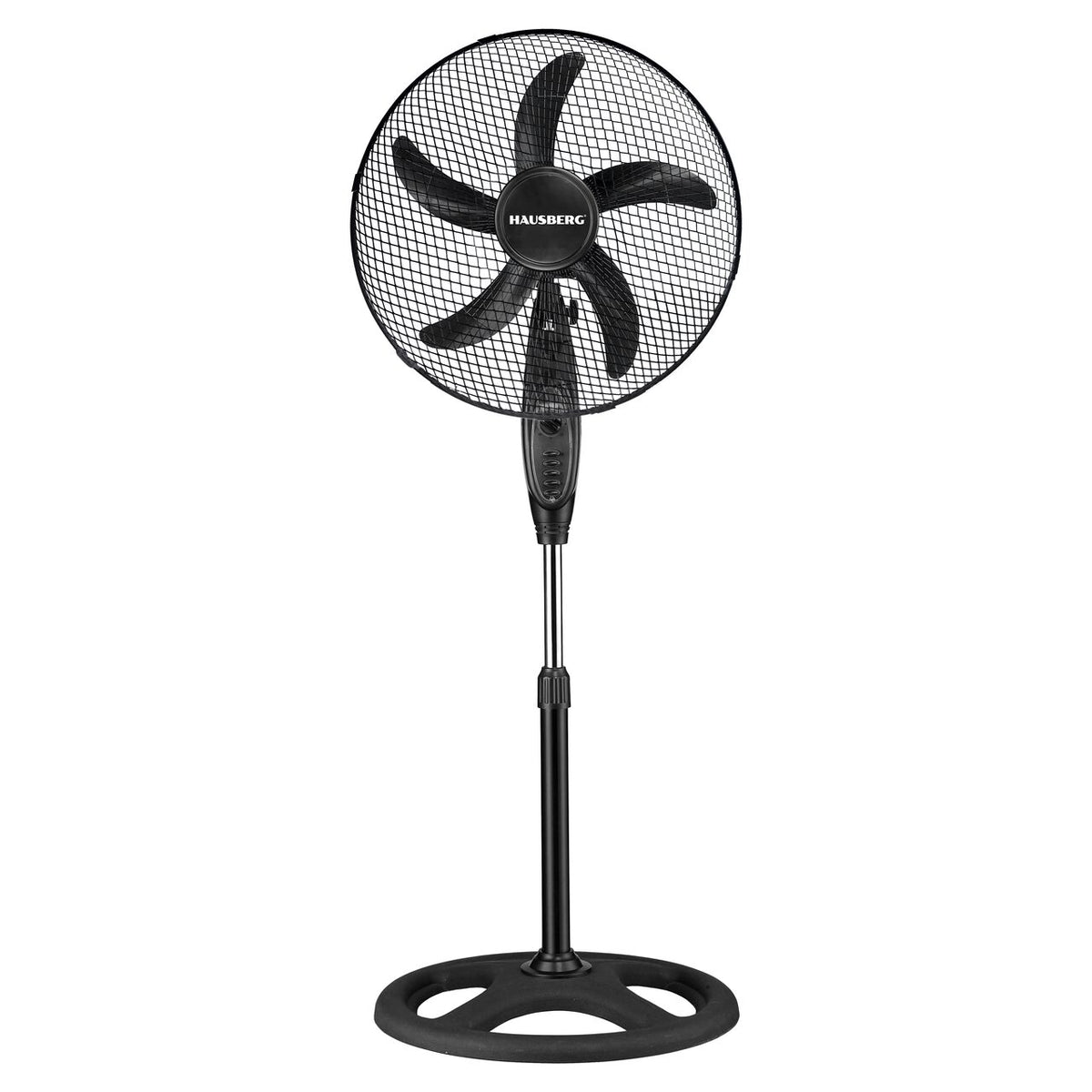 HAUSBERG HB-5860NG álló ventilátor, 55W, 3 sebességfokozat, 46 cm átmérő, időzítő
