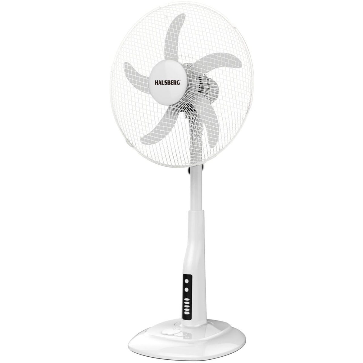 HAUSBERG HB-5870AB álló ventilátor, 55W, 46 cm, 3 sebesség, 60 perc időzítő, LED kijelző