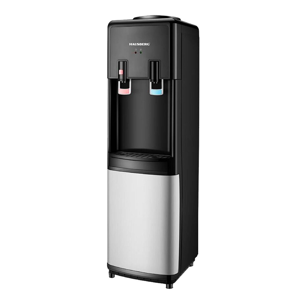 HAUSBERG HB-6025NG vízadagoló, fűtési teljesítmény 550 W, hűtési teljesítmény 80 W, rozsdamentes acél víztartály, automata termosztát