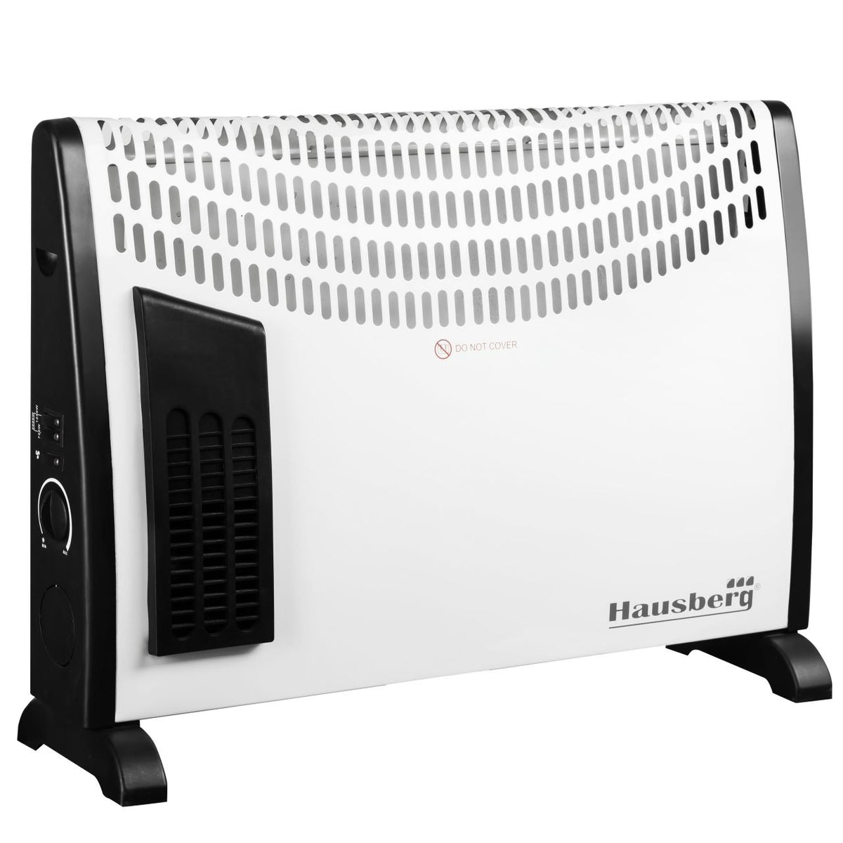 HAUSBERG HB8190 elektromos konvektor, 2000W, 3 teljesítményfokozat, állítható termosztát, turbó funkció