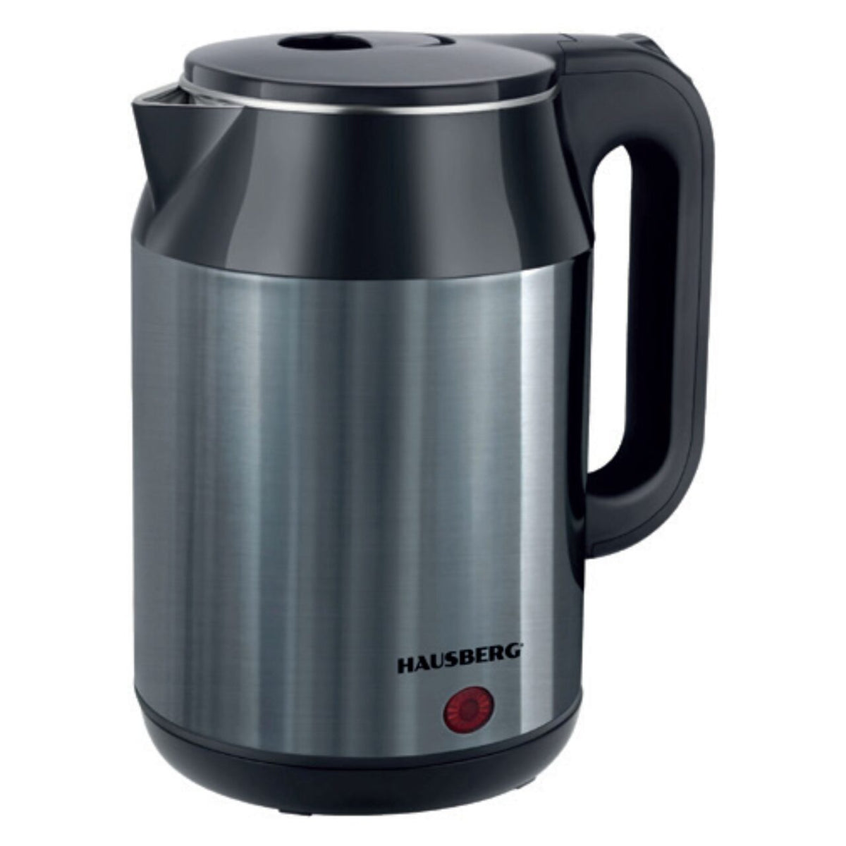 HAUSBERG HB-3623BL elektromos vízforraló, 1500 - 1800W, 2,2L űrtartalom, automata kikapcsolás, fényjelző, Kék-Fekete