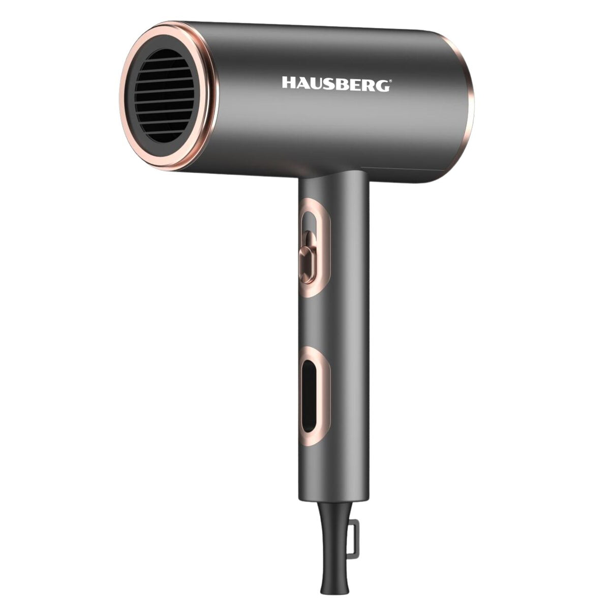 HAUSBERG HB-263GR hajszárító, 2200W, 2 sebességfokozat, 3 hőmérséklet-beállítás, szürke