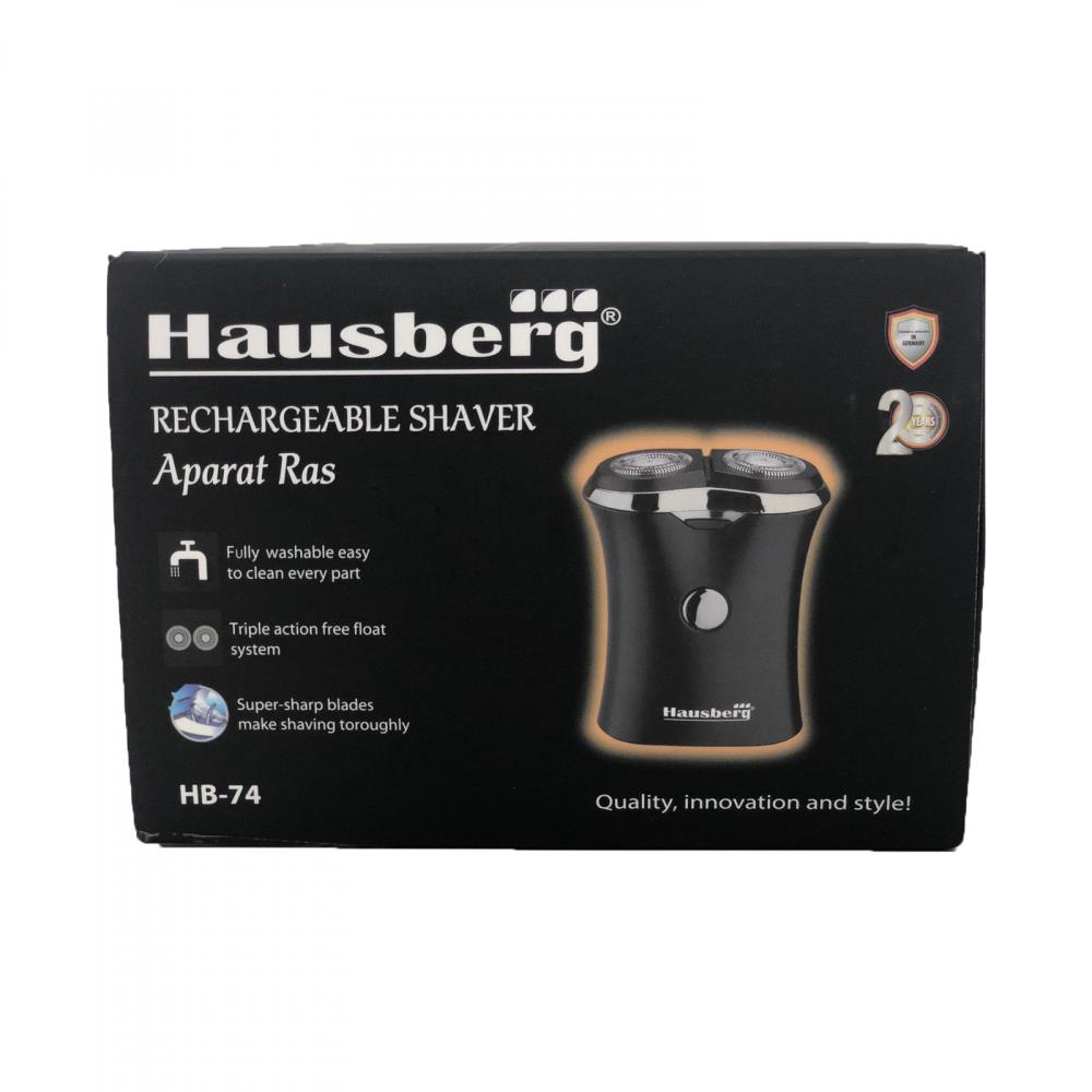 Hausberg HB-74 újratölthető elektromos borotva 2 db 350 mAh-s akkumulátorral