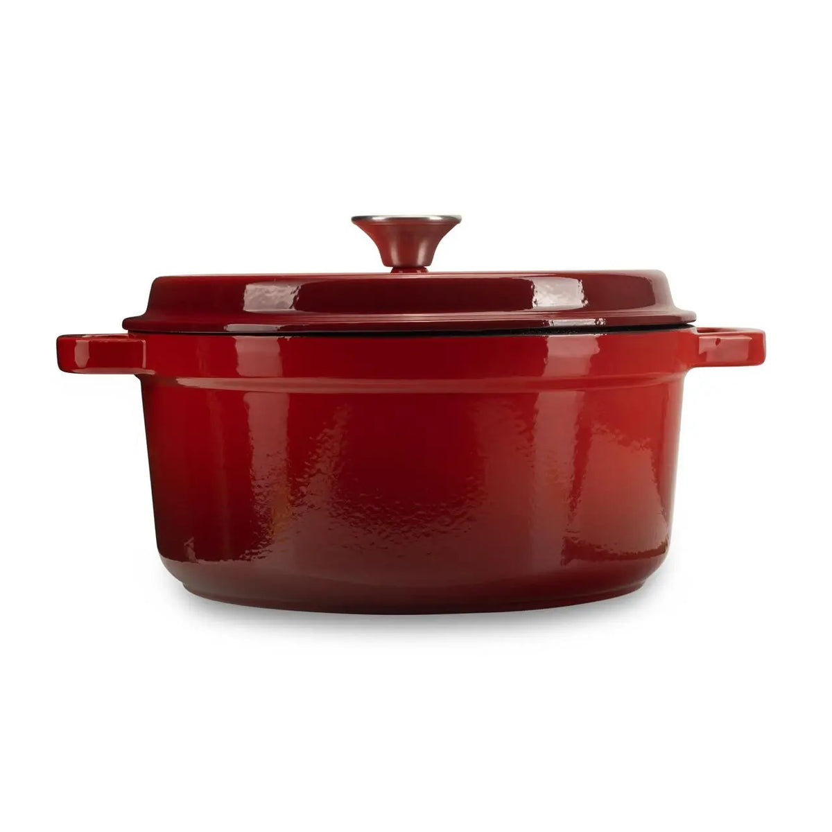 HAUSBERG HB-H748 öntöttvas zománcozott edény, 28x13 cm átmérő, 6,5 kg súly, tapadásmentes belső, 6 liter űrtartalom