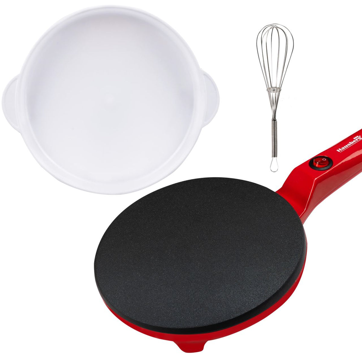 Hausberg HB-9910RS palacsintasütő, kompakt kialakítás, tapadásmentes felület
