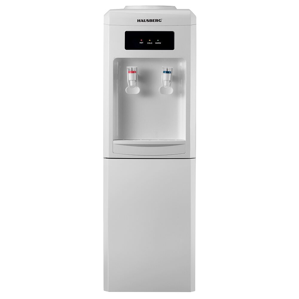 HAUSBERG HB-6024AB álló vízadagoló, fűtési teljesítmény 550 W, hűtési teljesítmény 85 W, rozsdamentes acél víztartály, automata termosztát