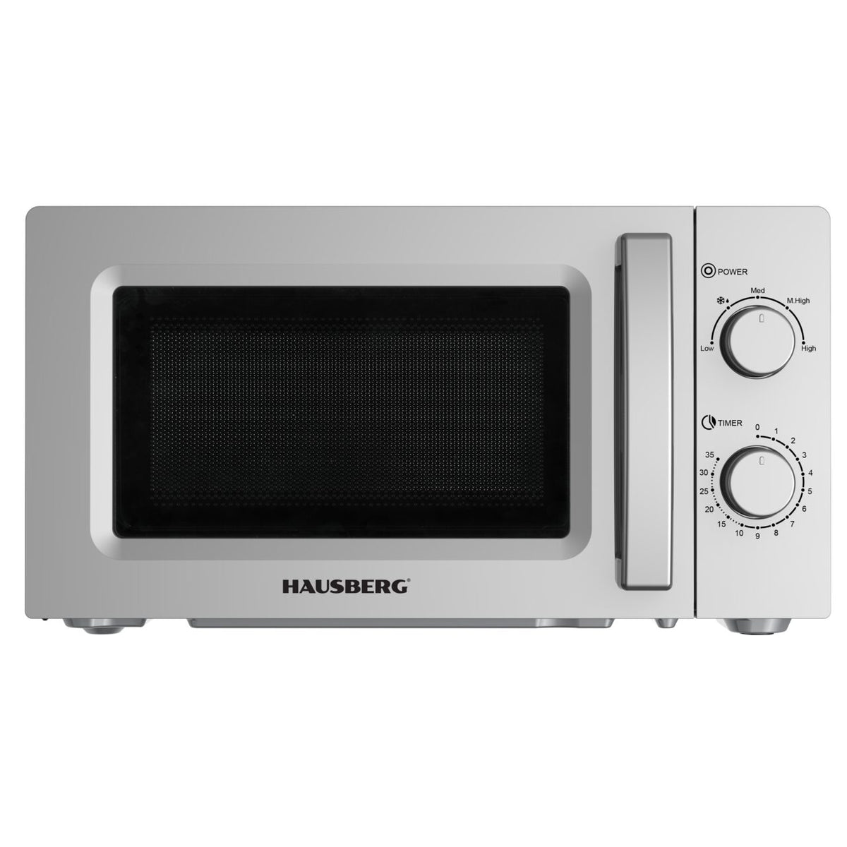 HAUSBERG HB-8008 mikrohullámú sütő, 20L, kiolvasztó funkció, belső világítás