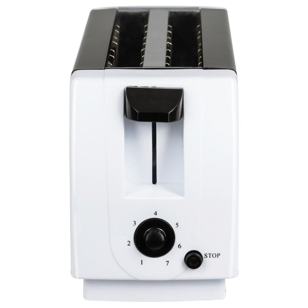 HAUSBERG HB-150NG kenyérpirító, 750W, 7 fokozat, 2 szelet, automatikus kikapcsolás, csúszásgátló talpak, Fekete-Fehér