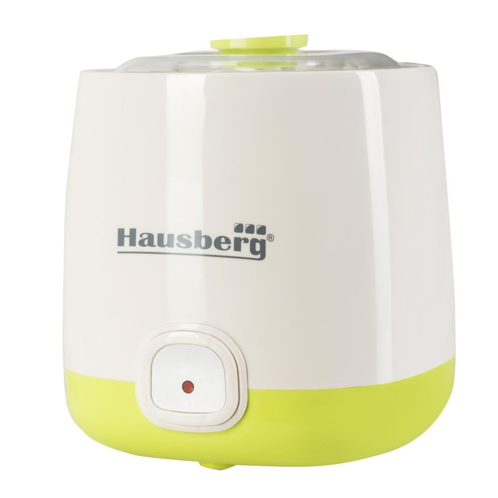 Házi joghurtkészítő gép tartósítószerek nélkül, 1 literes űrtartalom, HAUSBERG HB2190, YOGURT MAKER