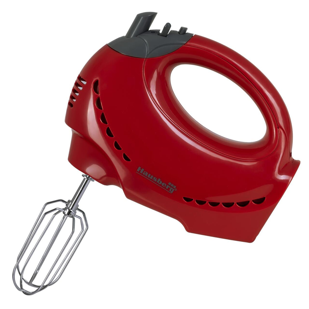 Hausberg HB-3519RS forgótálas mixer, 5 sebesség + turbó, 2 literes kapacitás, 300W teljesítmény, piros