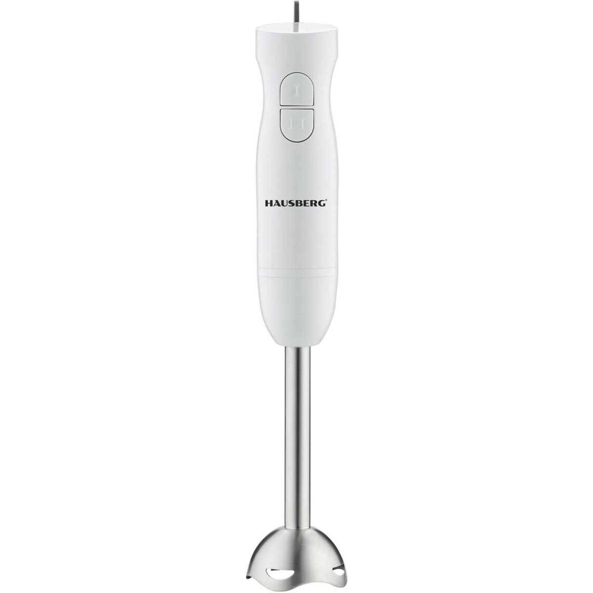 HAUSBERG HB-7674AB botmixer, 300W, 2 sebességfokozat, ABS anyag, rozsdamentes acél pengék, fehér