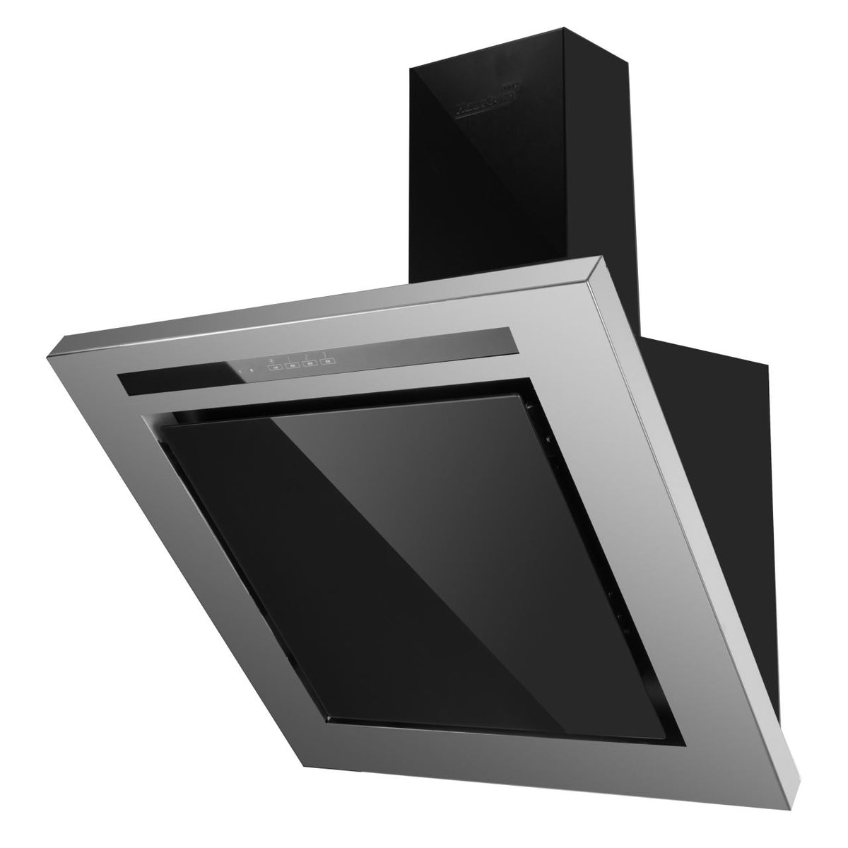 Hausberg HB-1255 beépíthető dekoratív páraelszívó, 650 m3/h elszívóteljesítmény, 1 motor, 60 cm, fekete/ezüst