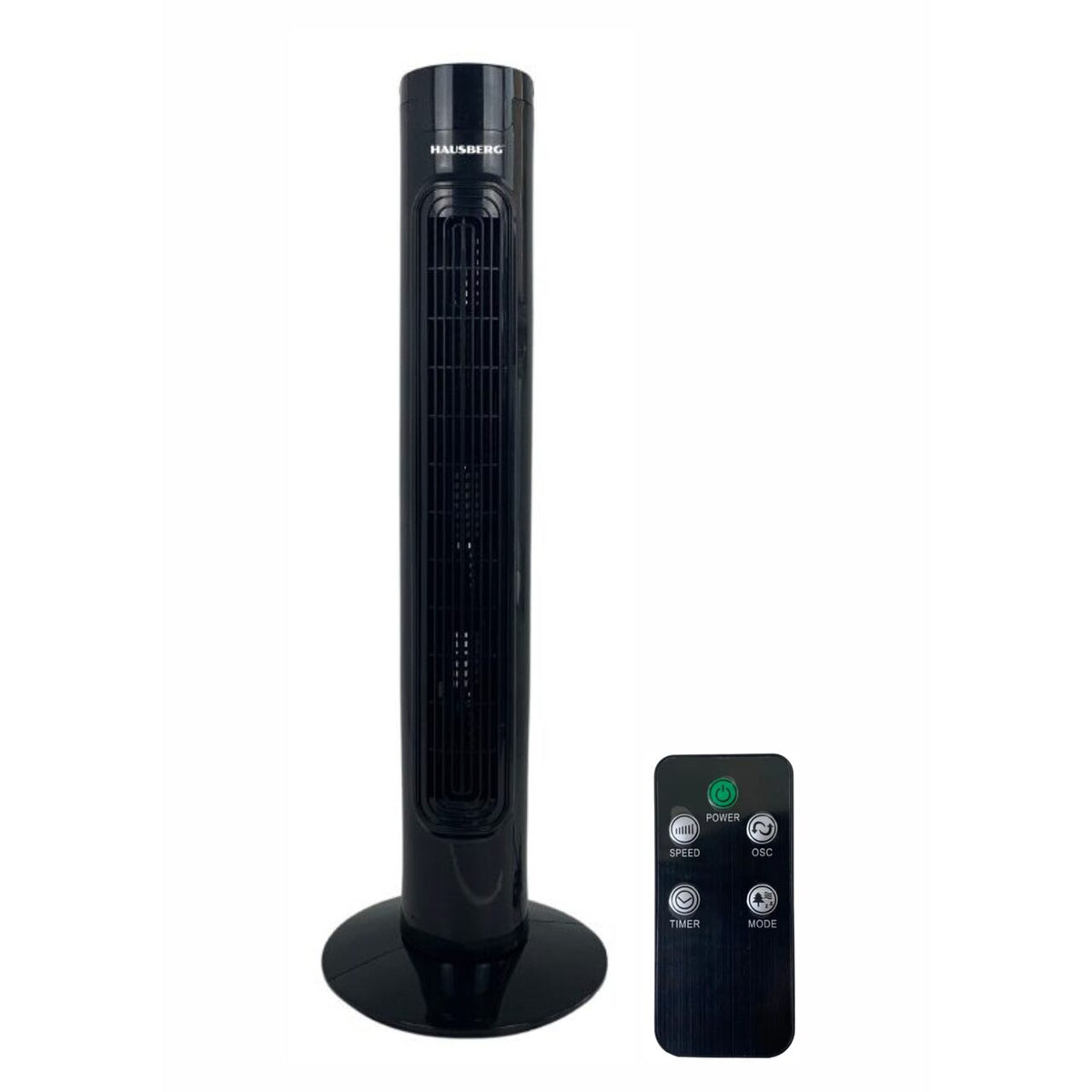 Hausberg HB-5951NG toronyventilátor, 60W, 32 inch, 3 üzemmód, 3 sebességfokozat, távirányító, érintőgombos vezérlés