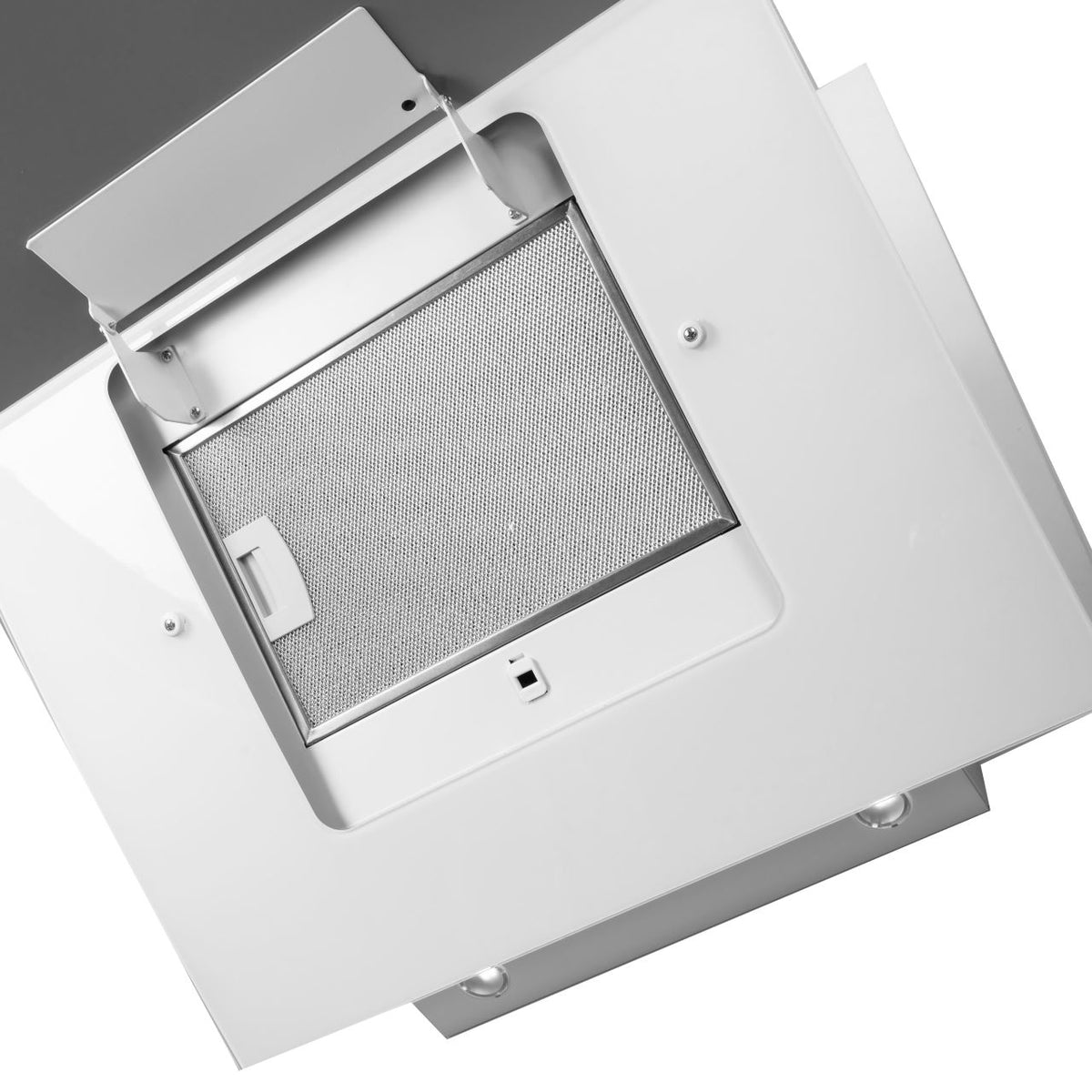 Hausberg HB-1390 dekoratív beépíthető páraelszívó, elszívási teljesítmény 650 mc/h, 60 cm, érintővezérlés, alumínium szűrő, fehér