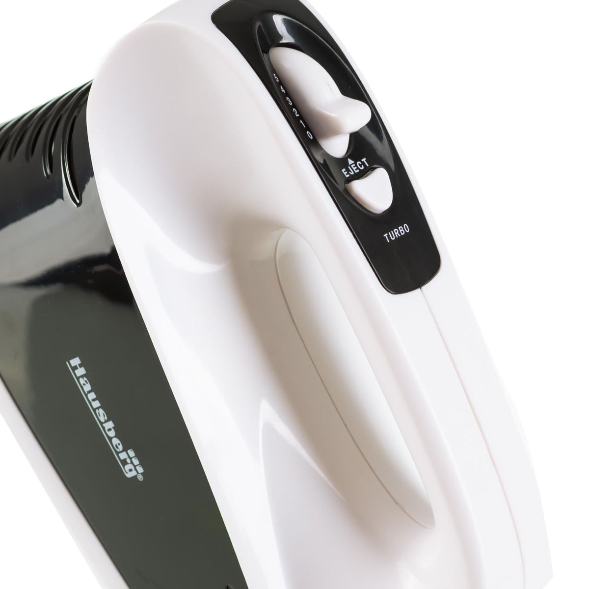 HAUSBERG HB-4118NG professzionális kézi mixer, 250W, 5 sebességfokozat + Turbo, ergonomikus kialakítás, tartozékokkal, fekete