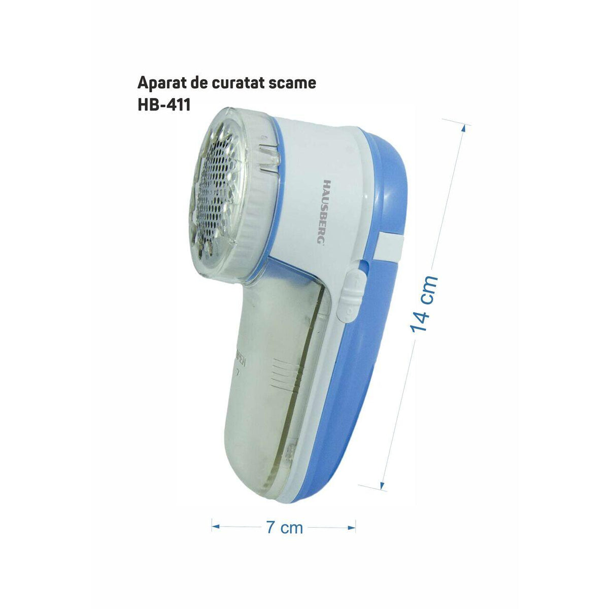 Bolyhtalanító HB-411, 3W, 2 db 3V elem, Többszínű