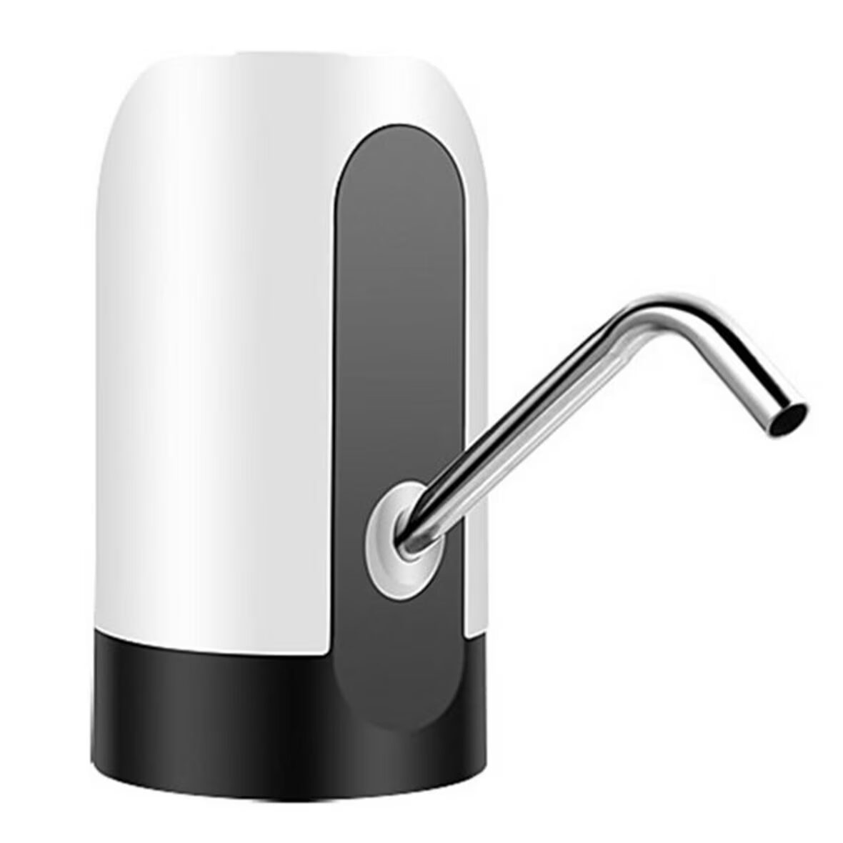 HAUSBERG HB-2605 újratölthető elektromos vízadagoló pumpa, rozsdamentes acél és műanyag, 10L-es PET palackokhoz, ON/OFF gomb, beépített akkumulátor, USB