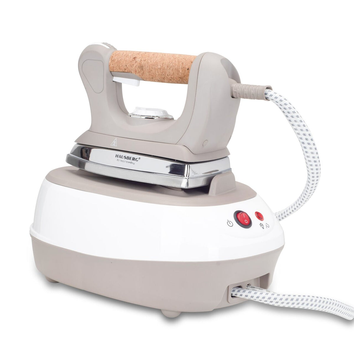 HAUSBERG HB-7927RST gőzállomás, 2000-2400W, 60g/perc, 0.5l, termosztát, 6 bar nyomás, dupla fűtés, rusztikus