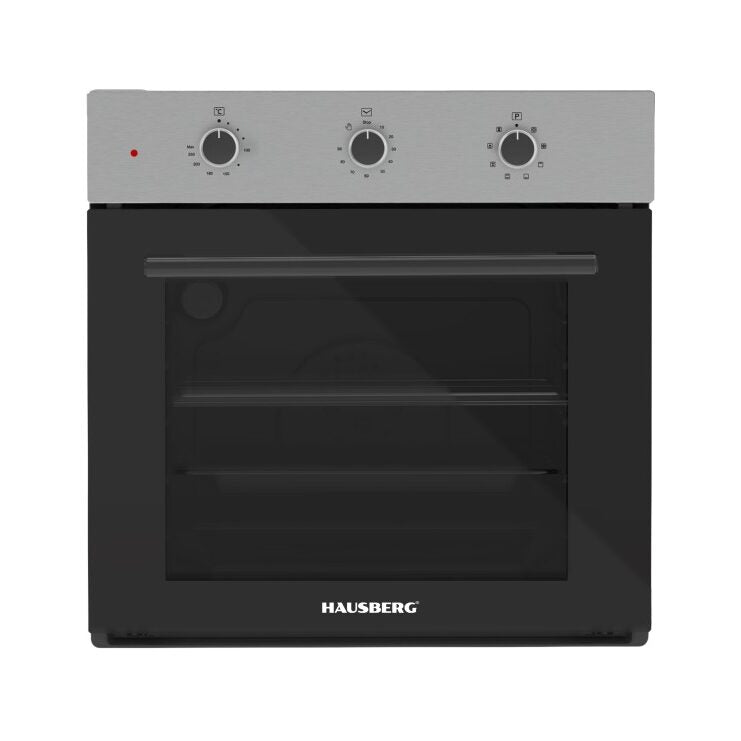 Hausberg HB-8044IN beépíthető elektromos sütő, 58L, 1600W, ventilátor, 9 program, inox
