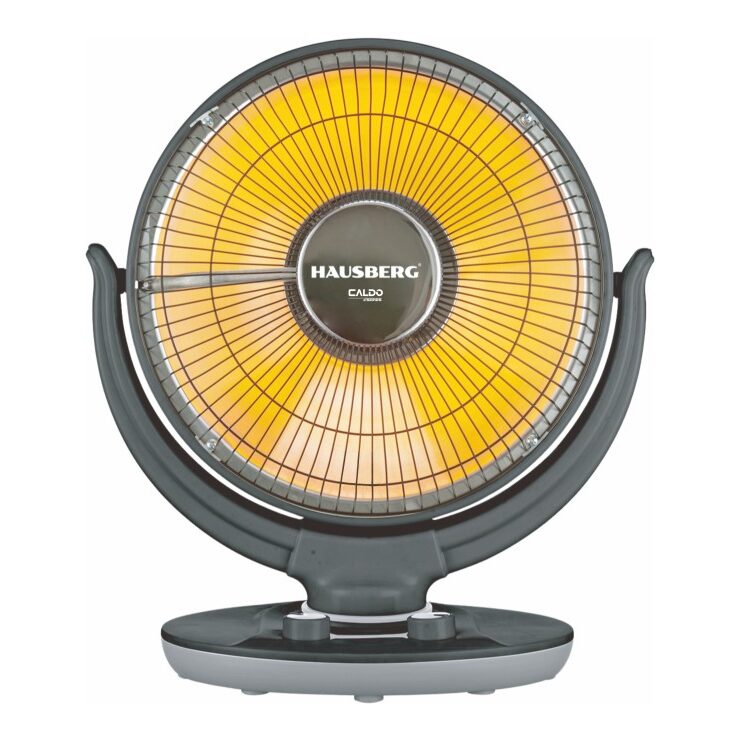 HAUSBERG HB-8809NG halogén hősugárzó ventilátorral, 1000W, 2 fokozat, 70°-os oszcilláció, borulásgátló biztosíték