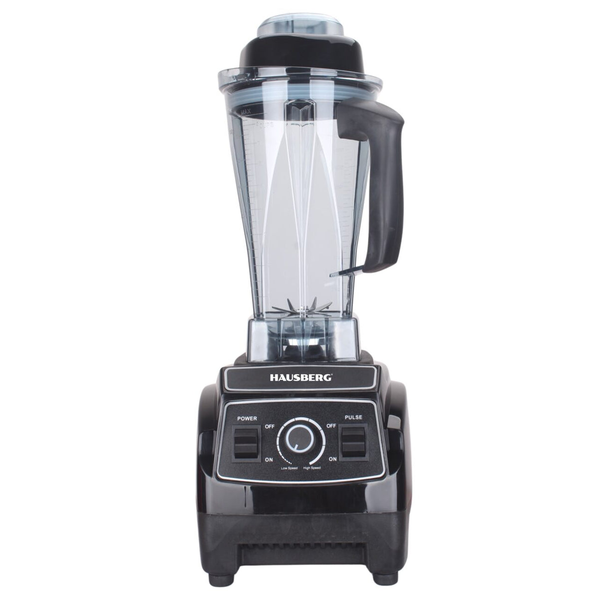 HAUSBERG HB7766NG professzionális nagy sebességű turmixgép, 1500W, 2L tál, 8 rozsdamentes acél penge