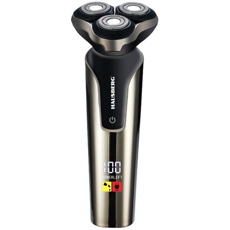 Hausberg HB-78GR újratölthető szakállvágó, 1200 mAh, IPX6, USB Type-C