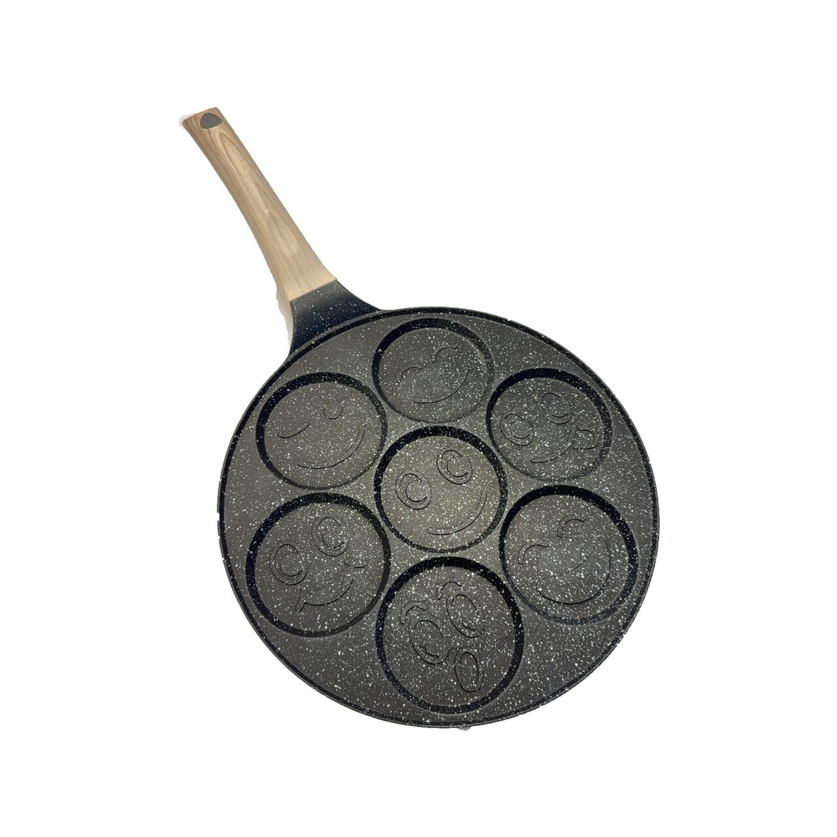 Hausberg HB-H LUX 840 öntött alumínium palacsintasütő, 28 cm, 7 formás